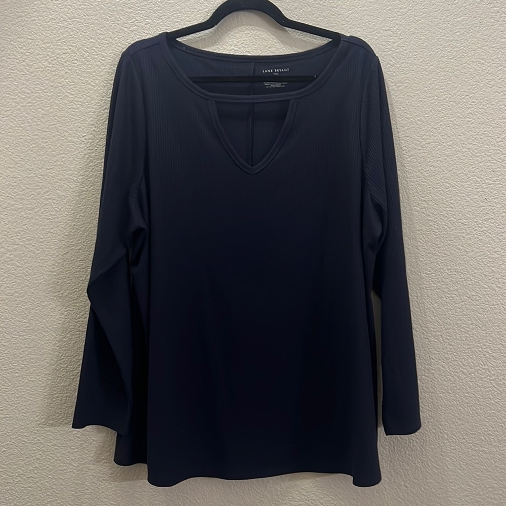 Lane Bryant navy long sleeve top size 18/20 EUC